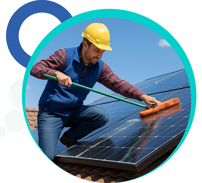 Reinigung von PV Modulen Münnerstadt