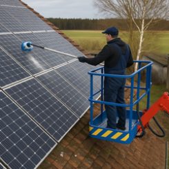 Reinigung von PV Module